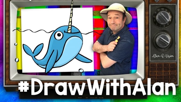 Draw With Alan - how to draw a narwhal!