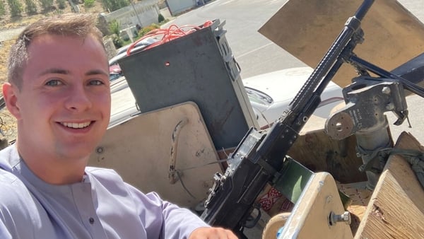 Miles Routledge received widespread attention and criticism on social media for taking a holiday in Afghanistan