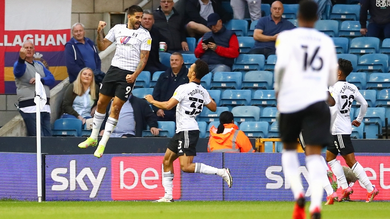 Aleksandar Mitrovic celebrates