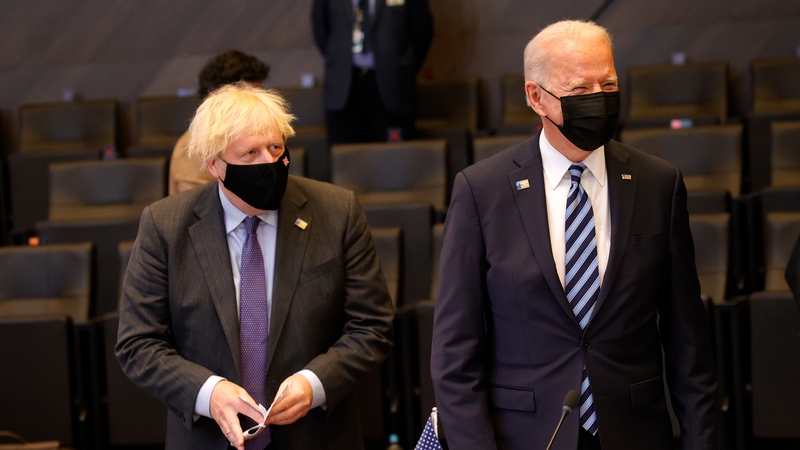 Boris Johnson and Joe Biden 'resolved to continue working closely together' (File)