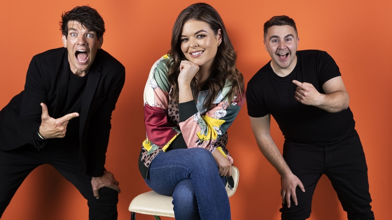 2FM Breakfast's Donncha O'Callaghan, Doireann Garrihy and Carl Mullan