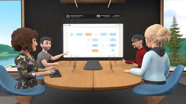 The app allows up to 16 people together in VR and up to 50 total including video conference participants