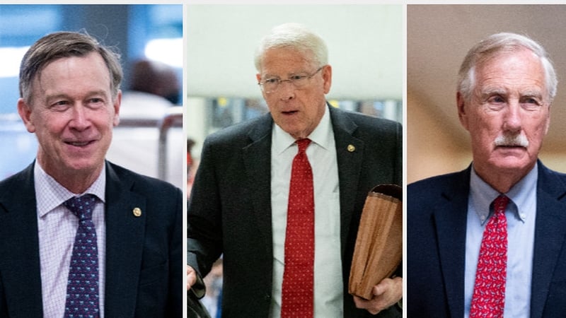 (L-R) John Hickenlooper, Roger Wicker, Angus King