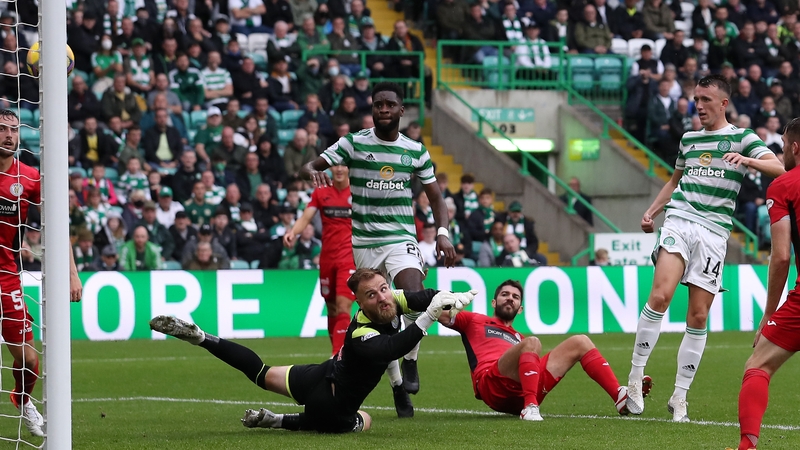 David Turnbull smashes in the second of his three goals