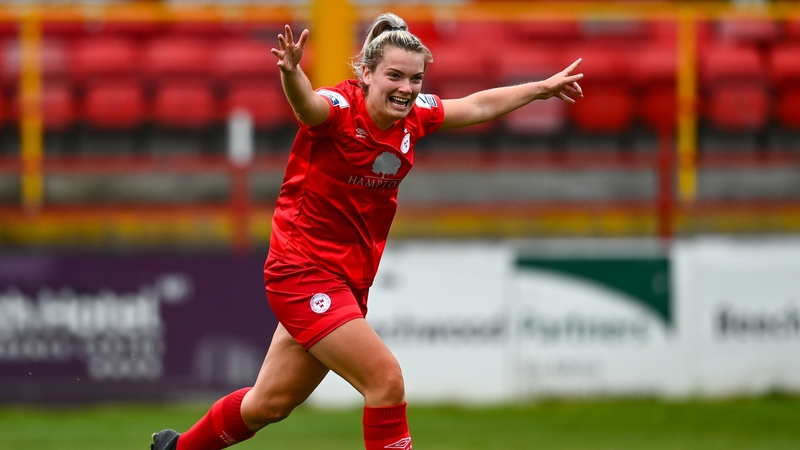 Saoirse Noonan missed two spot kicks before finally getting on the scoresheet against Athlone