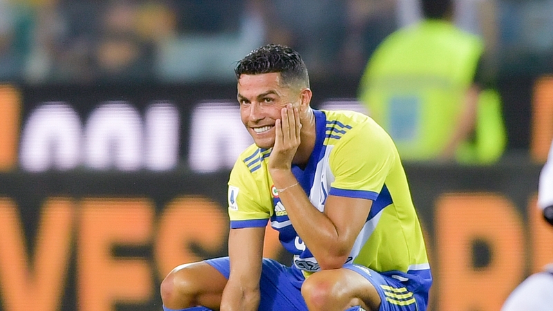 Ronaldo came on in the second half