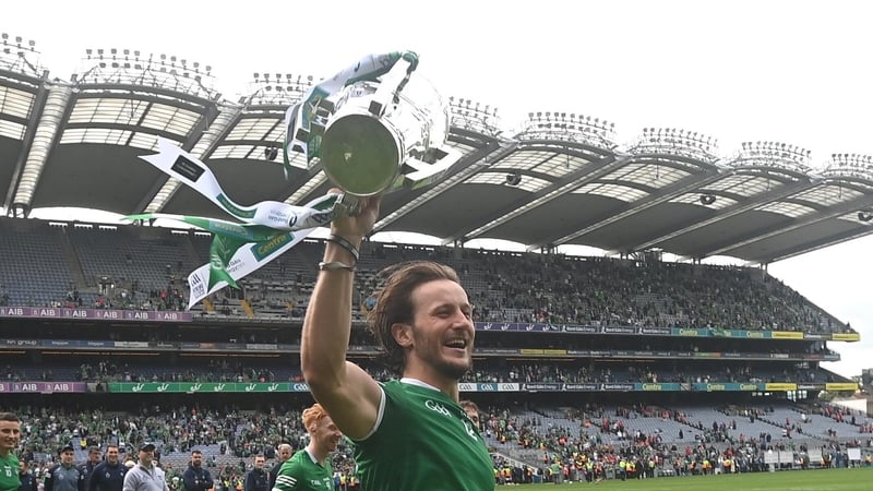Tom Morrissey enjoying yesterday's success at Croke Park