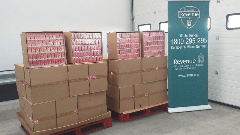 Revenue said the illegal cigarettes would've represented a loss of €179,000 to the Exchequer
