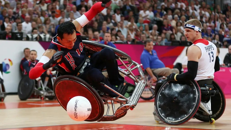 Wheelchair rugby was originally called 'murderball' – it doesn't get much more exciting than that.