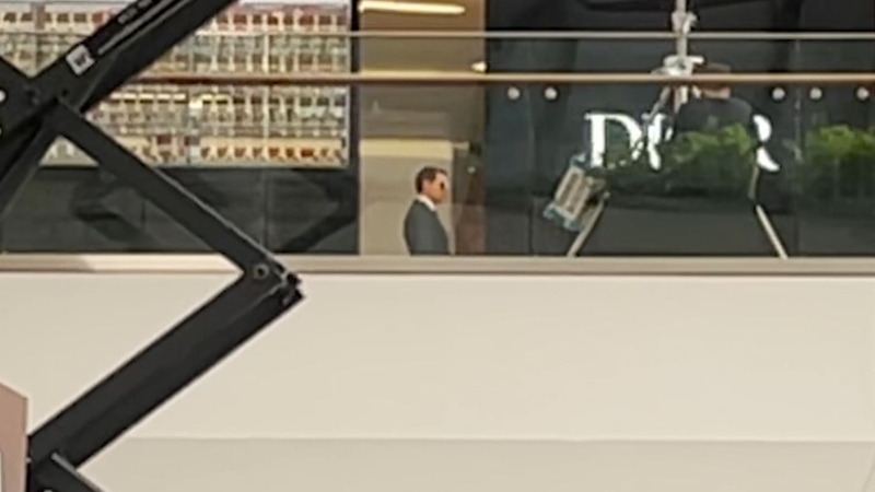 Tom Cruise filming in Birmingham's Grand Central on Tuesday Photo: Press Association