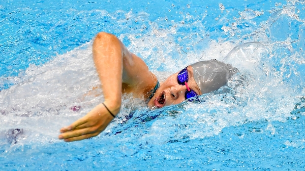 Roisin Ni Riain of Limerick is due in the pool shortly for her final
