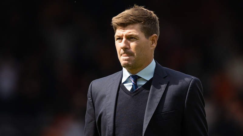 Steven Gerrard was unhappy with Ryan Porteous' challenge on Joe Aribo