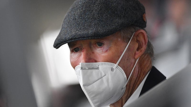 Micheál Ó Muircheartaigh i bPáirc an Chrócaigh Dé Domhnaigh seo caite (Pic: Getty)