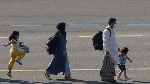 The picture was taken at Melsbroek military airport, northeast of Brussels.