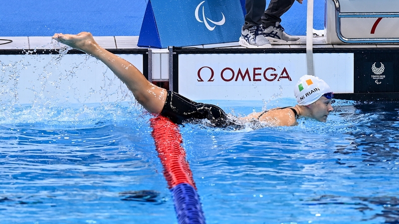 Róisín Ní Riain was fifth in the S13 400m freestyle final