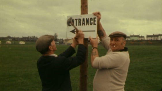 Ballinasloe Fair preparations, 1976.