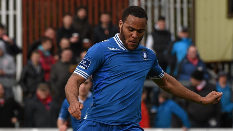 Sam Oji in action for Limerick in March 2014