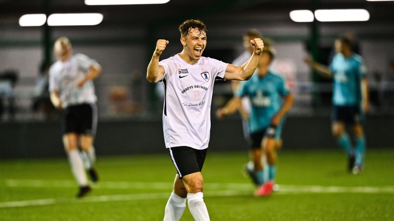 Jackson Ryan shows his delight at the final whistle