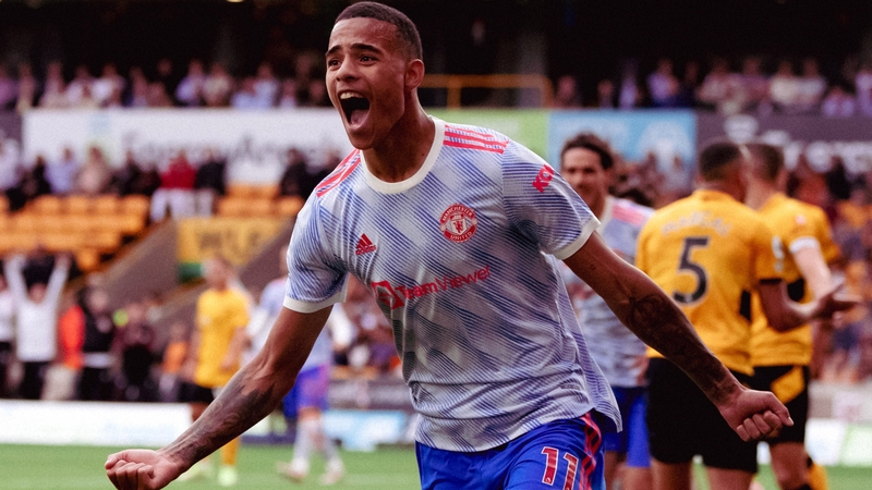 Mason Greenwood celebrates his 80th-minute winner