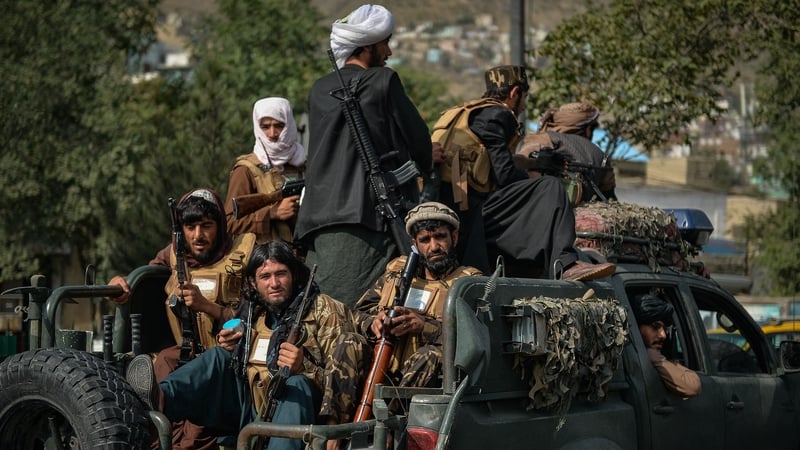Taliban fighters in Kabul
