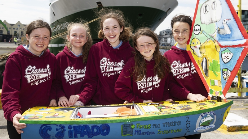 Sophie Kelly, Rosie Dolan, Ruby Glynn, Naomi Faulkner, Olivia Cotton from Kilglass NS in Co Galway