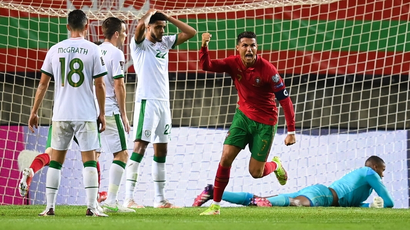Cristiano Ronaldo broke Irish hearts with a late brace
