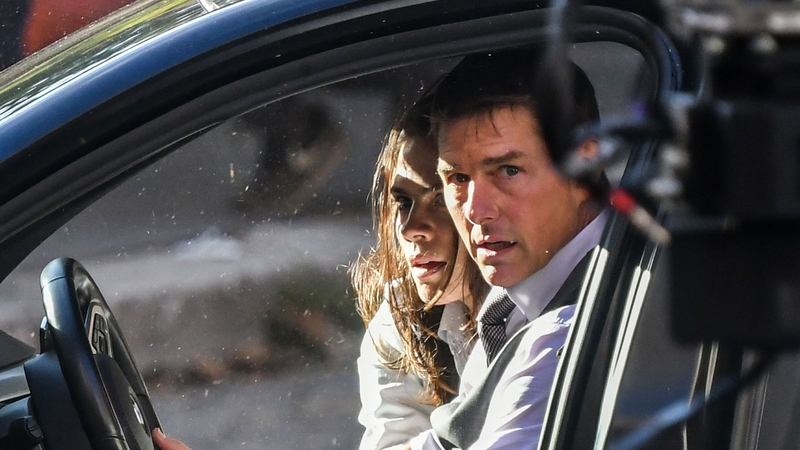 Tom Cruise and Hayley Atwell filming Mission: Impossible 7 in Rome in October 2020