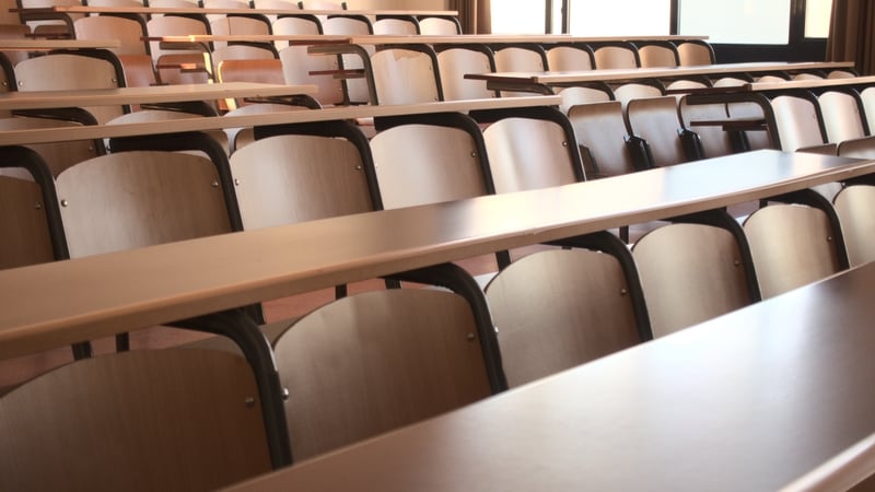The Minister for Further and Higher Education said the dropout rates are in line with other countries, including the UK