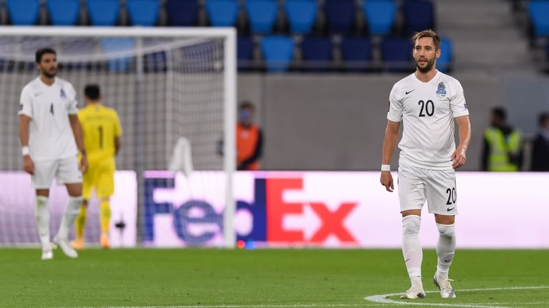 Filip Ozobic of Azerbaijan during the loss to Luxembourg