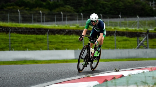 Ronan Grimes competes at Fuji International Speedway