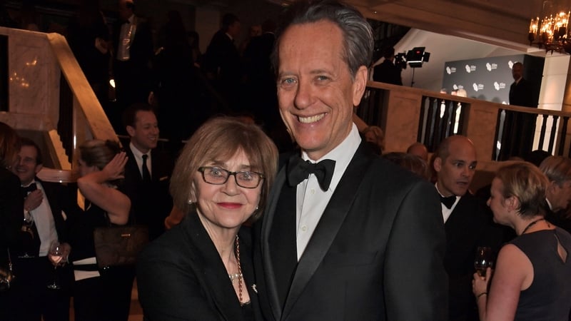 Joan Washington and Richard E Grant pictured in 2019