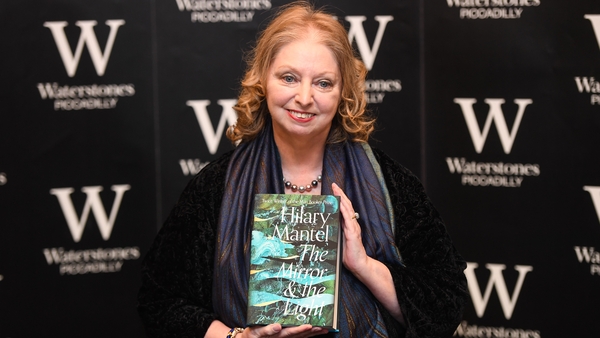 Hilary Mantel signs copies of her book The Mirror And The Light