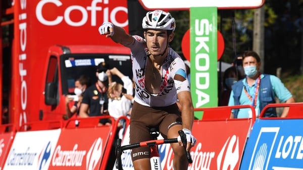 Clement Champoussin wins the final road stage at the Vuelta