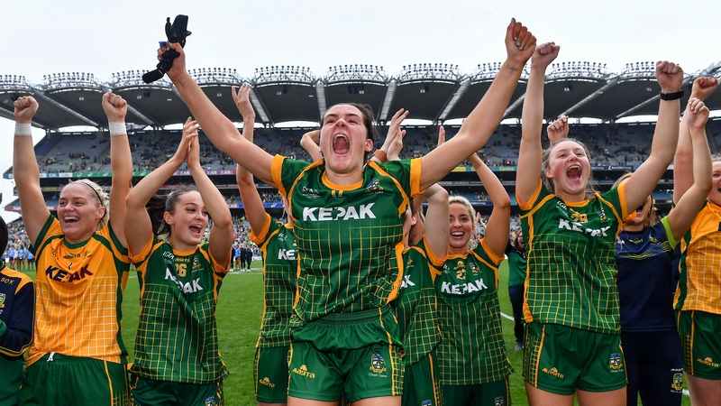 Meath's players enjoying the county's first senior All-Ireland