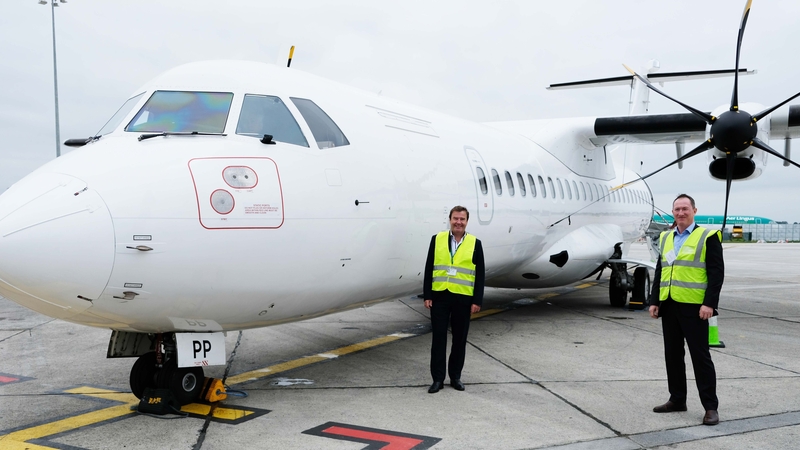 Conor McCarthy CEO of Emerald Airlines and Aviation Regulator of the IAA Mr Diarmuid O Conghaile pictured earlier this month