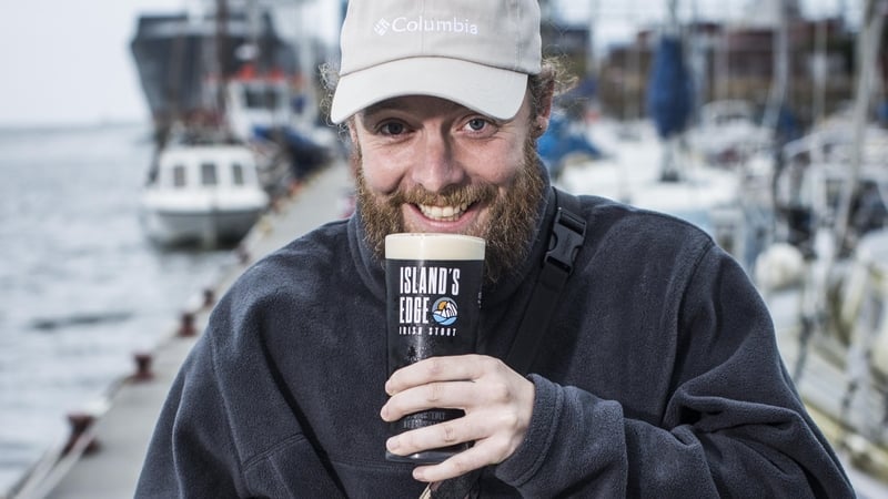 Dublin rapper Nealo at the launch of Island's Edge stout