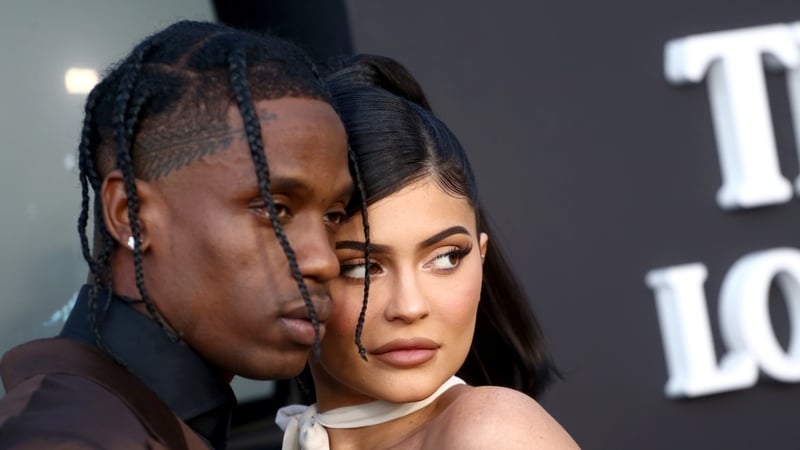 Travis Scott and Kim Kardashian