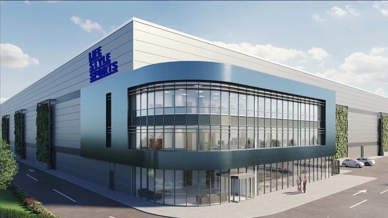 A computer generated image of Life Style Sports' new distribution centre in west Dublin