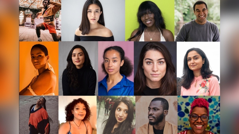 The participants in Weft at this year's Dublin Fringe