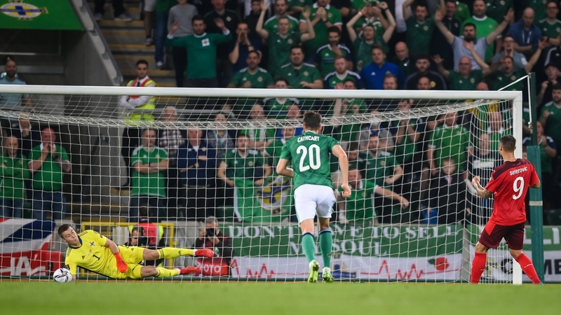 Bailey Peacock-Farrell rescued a draw for Northern Ireland against Switzerland