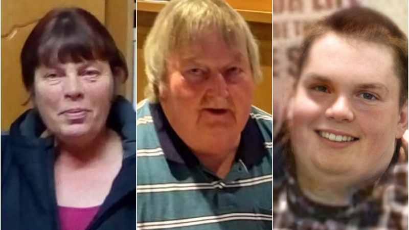 The bodies of 56-year-old Eileen O'Sullivan, her 63-year-old partner Mossie O'Sullivan, and their 24-year old son Jamie were found on Tuesday