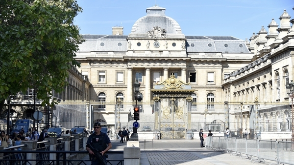 The trial is taking pace at the Paris Justice Palace