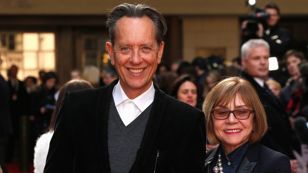 Richard E Grant and Joan Washington pictured in 2016