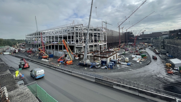 Construction continues on the site for Intel's latest fabrication plant in Leixlip, in Co Kildare