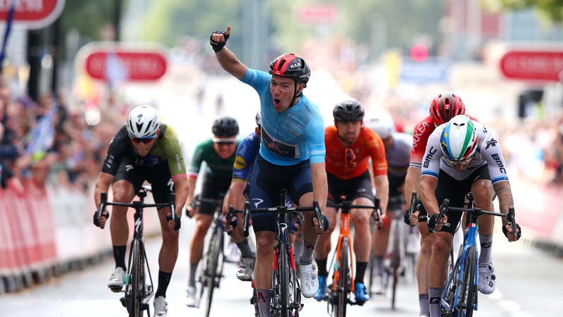 England;s Ethan Hayter won the sprint race