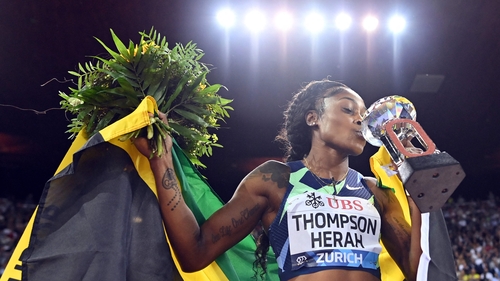 Elaine Thompson-Herah claimed her first Diamond League title since 2017