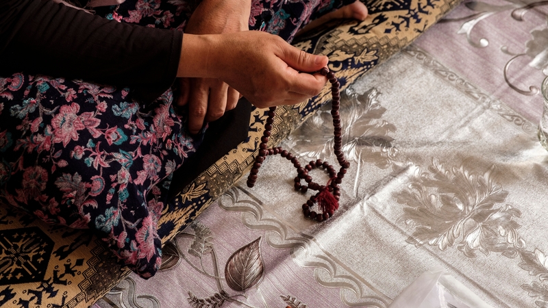 Happiness, hope, and concern for family members back home are the main emotions they are feeling, an aid worker said