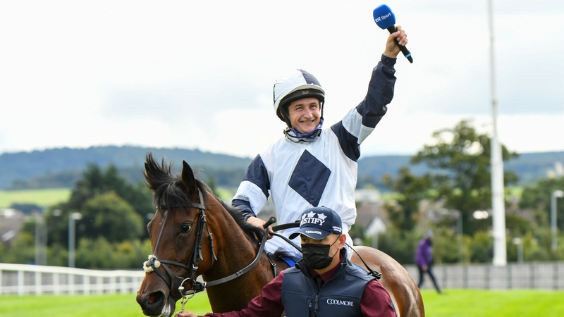 Shane Foley and No Speak Alexander after their victory at Leopardstown