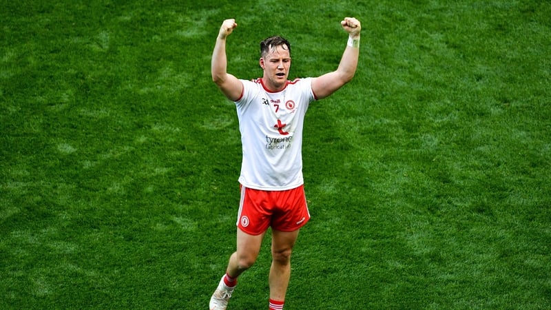 Kieran McGeary shows his delight after the All-Ireland was won