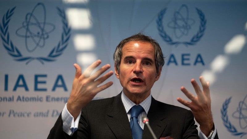 Rafael Grossi is expected to hold a news conference at Vienna airport tonight